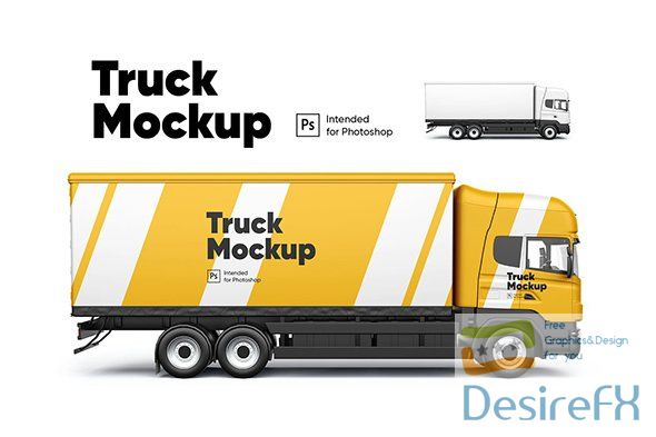 Truck Mockup PSD