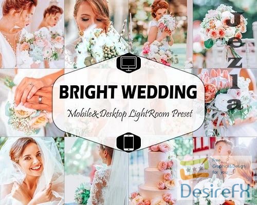 10 Bright Wedding Mobile &amp; Desktop Lightroom Presets