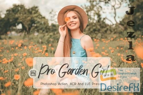 10 Pro Garden Girl Photoshop Actions, ACR, LUT Presets