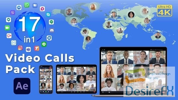 Videohive Video Calls Pack 17 in 1 29709461