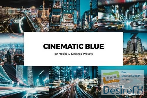 20 Cinematic Blue Lightroom Presets &amp; LUTs