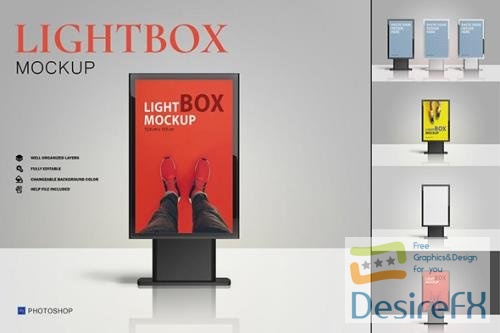 3 Styles Lightbox Mockup