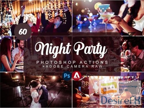 60 Night Party Photoshop Actions