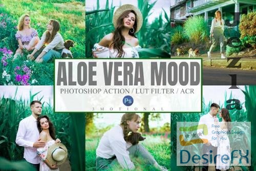 Aloe Vera Mood Photoshop Actions ACR, LUT Presets