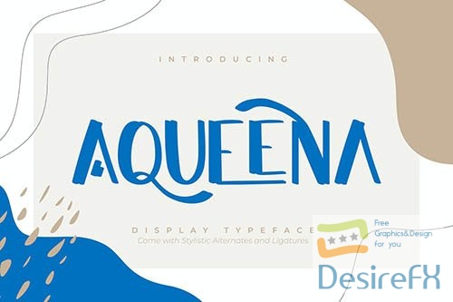 Aqueena | Display Typeface