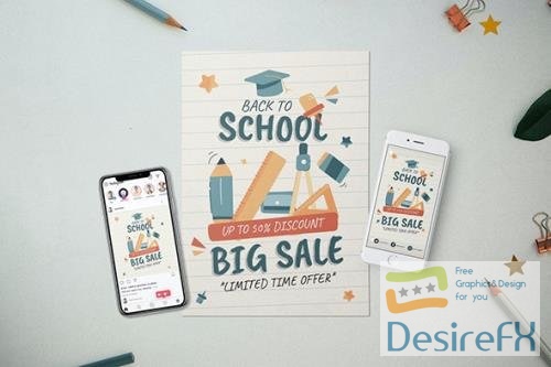 Back To School - Flyer Media Kit PSD