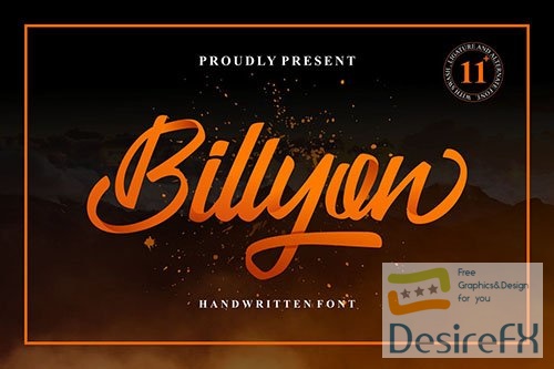 Billyon Handwritten Font