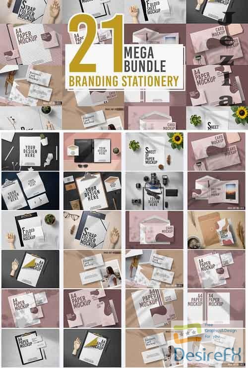 Branding Stationery Mega Bundle - 21 Premium Graphics