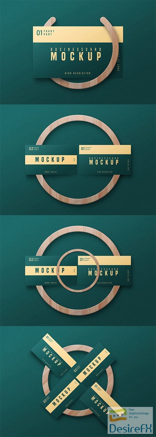Business Card Mockup - Vol 10 PSD