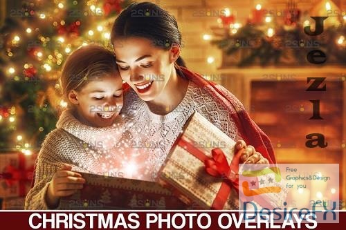Christmas overlay &amp; Sparkler overlay, Photoshop overlay - 1132936