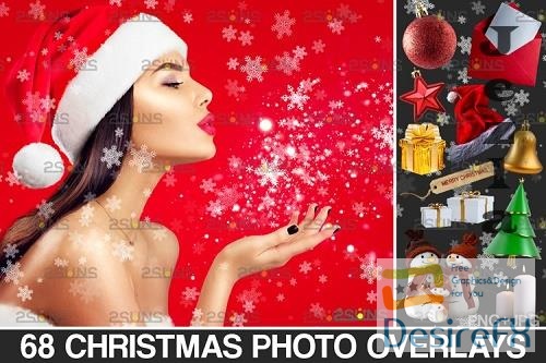 Christmas overlay &amp; Sparkler overlay, Photoshop overlay - 1132942