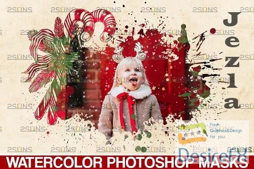 Christmas watercolor overlay & Christmas overlay - 1132932