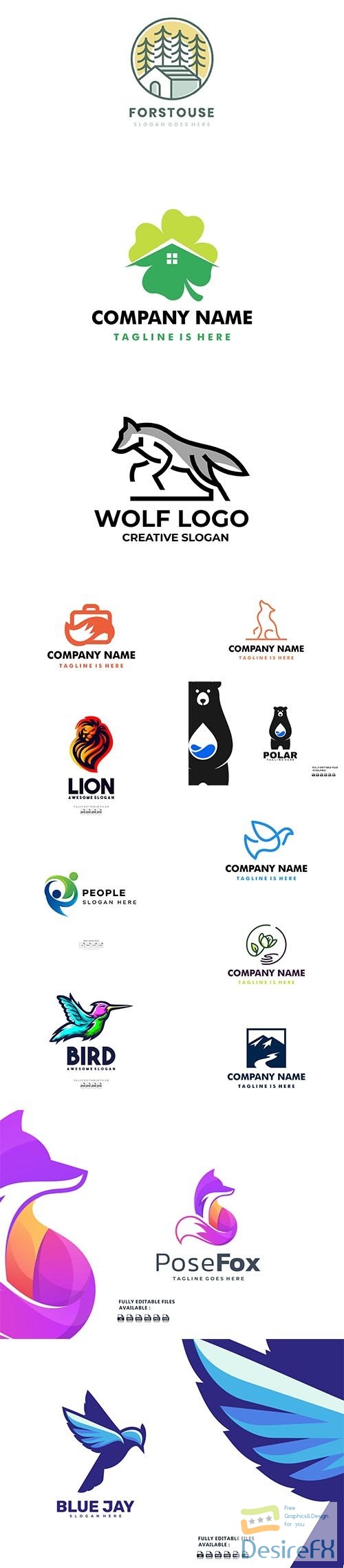 Colorful logo collection 2021