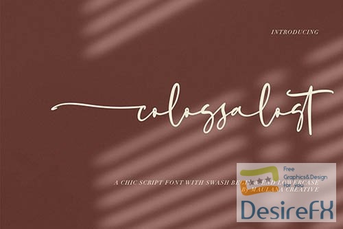 Colossalost Script Font With Swash
