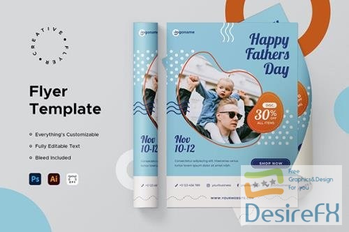 Fathers Day Flyer PSD