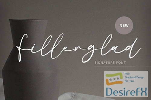 Fillerglad - Signature Font