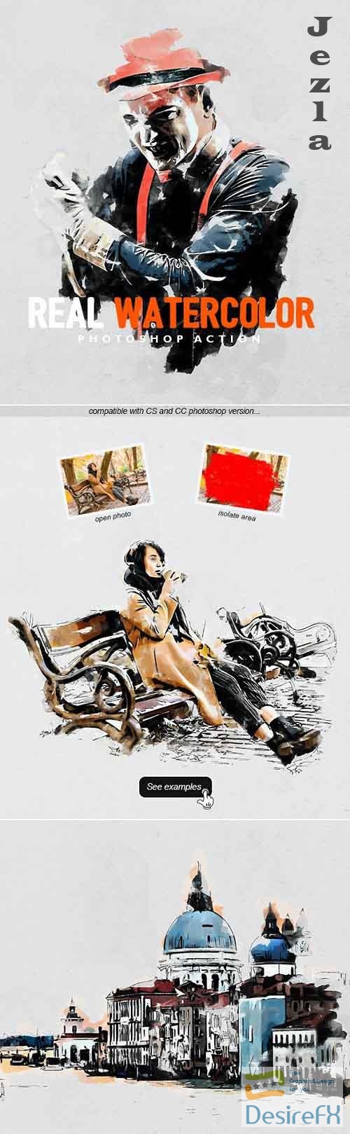 GraphicRiver - Real Watercolor - Photoshop Action 30120950