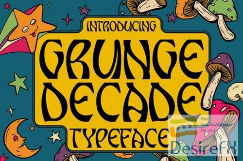Grunge Decade Font