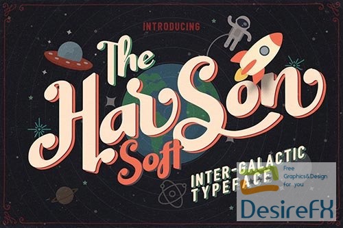 Harson Soft - Intergalactic Typeface