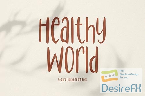 Healthy World // Handwritten Font