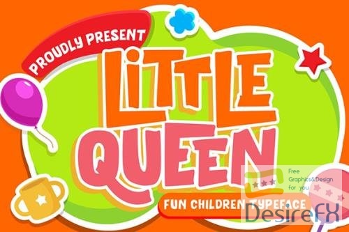 Little Queen Fun Children Typeface