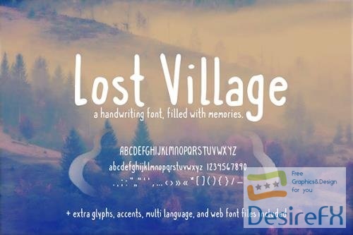Lost Village Handwriting Font (+ Web Fonts)