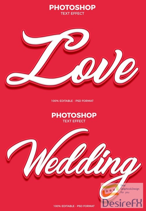 Love Text Effect for Photoshop