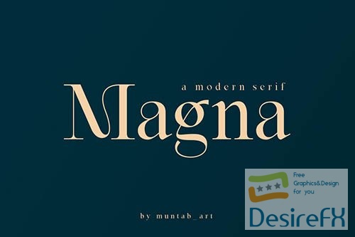 Magna | Modern Serif font