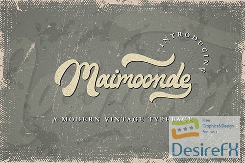 Maimoonde - Modern Vintage Typeface Font