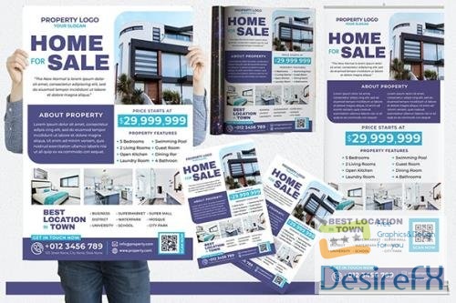 Modern Home For Sale #04 Print Templates Pack