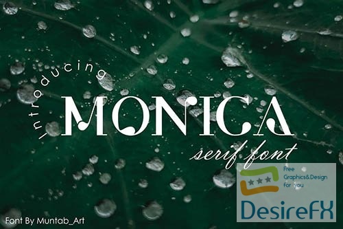 Monica | Modern Serif font