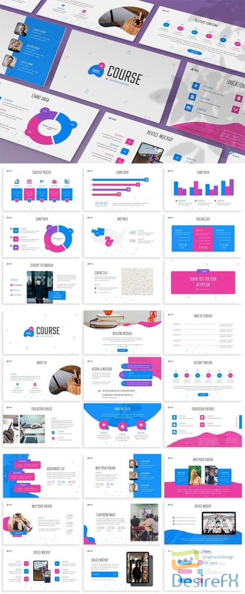 NextCourse - Education Powerpoint Template
