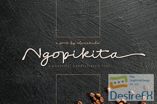 Ngopikita - Handlettered font