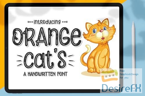 Orange Cat's Display Font
