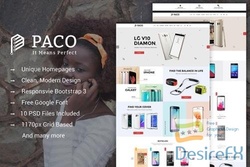Paco - MultiPurpose eCommerce PSD Template