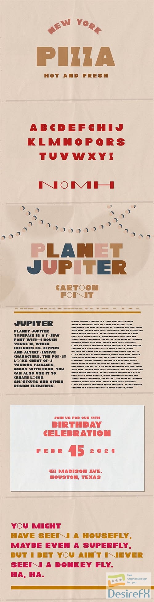 Planet Jupiter Typeface 5792986