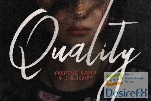Quality SVG Bold Brush Script 5856783
