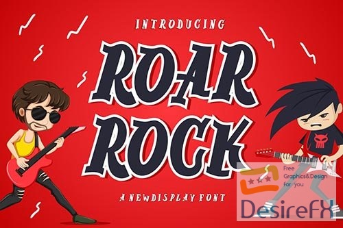 Roar Rock Display Font