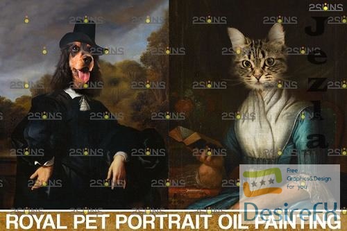 Royal Pet Portrait templates vol.12, Pet Painting - 1132902