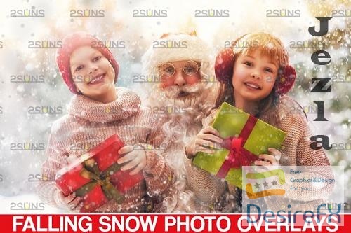 Snow overlay & Christmas overlay. Photoshop overlay - 1131563