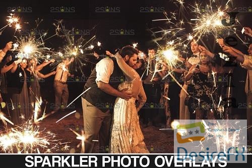 Sparkler overlay &amp; Photoshop overlay Christmas overlay - 1131504