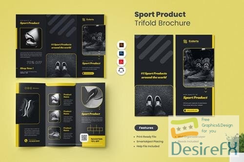Sport Product Sale Trifold Brochure