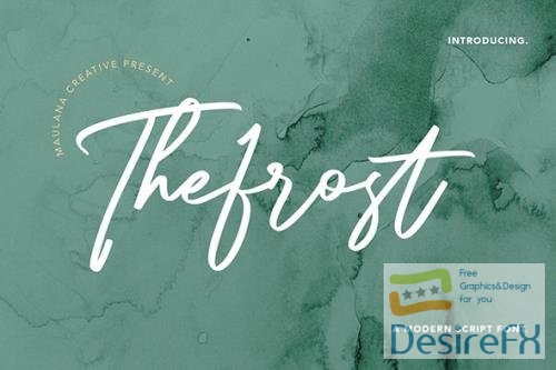 Thefrost Modern Script Font 5874691