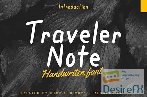 Traveler Note - Handwritten Font