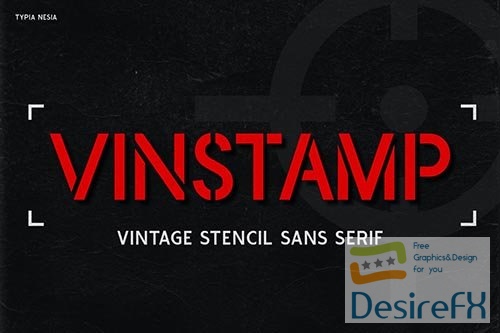 Vinstamp - Military Game Stencil Font