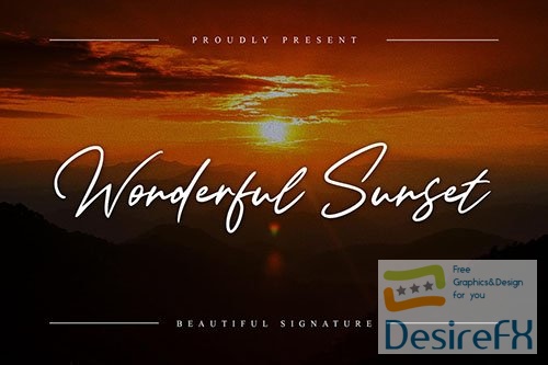 Wonderful Sunset - Beautiful Signature