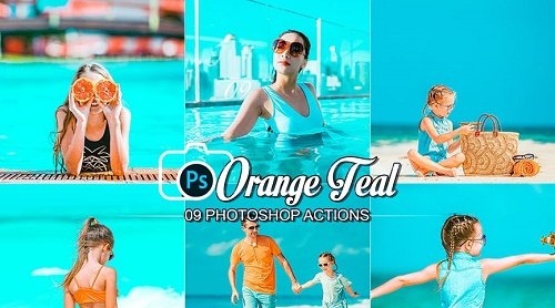 09 Orange and Teal Photoshop Actions