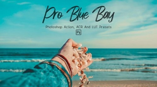 10 Pro Blue Bay Photoshop Actions, ACR, LUT Presets