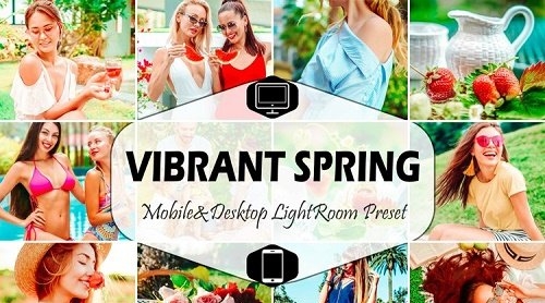 10 Vibrant Spring Mobile & Desktop Lightroom Presets - 1259409