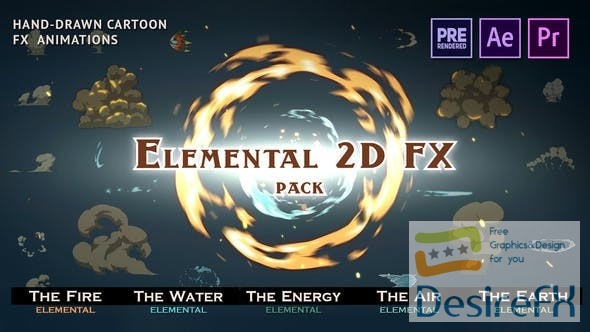 Videohive RTFX Elemental 2D FX Pack 9673890 [Crk] - Motion Graphics